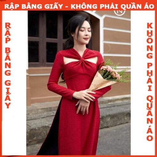 Rập giấy A0 may áo dài mã AD19 - Hình ảnh 4
