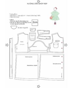 Alternative view of Rập giây A0 mã R269 - đầm sơ mi bé