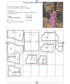 Alternative view of Rập  giấy A0 - đầm trễ vai