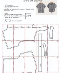 Alternative view of Rập giấy A0  áo sơ mi mã 805