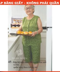 Rập giấy A0 bộ mặc nhà cho mẹ mã 45