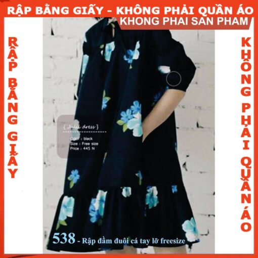 Rập giấy A0 mã 538 - đầm freesz