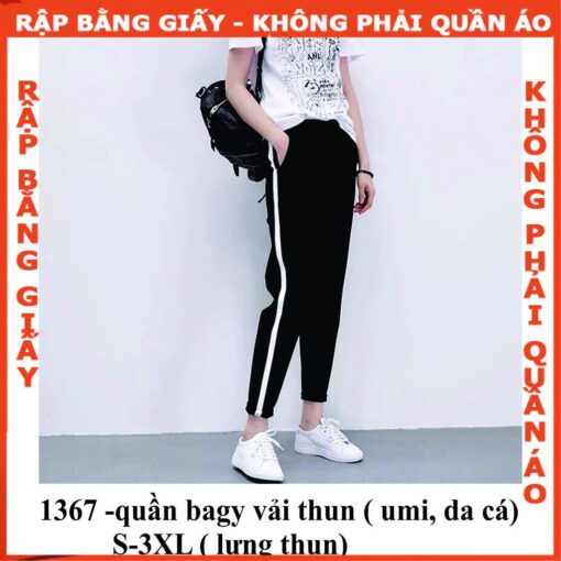 Rập giấy A0  quần thun bagy mã 1367