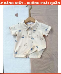 RẬP GIẤY ÁO THUN POLO BÉ TRAI MÃ R298