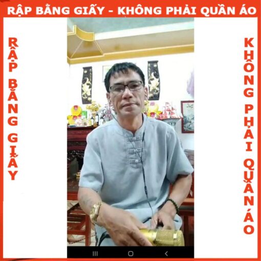 Rập giấy A0 may bộ đi chùa nam mã B71 - Hình ảnh 2