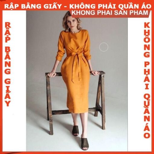 Rập mã 973 - đầm suông dáng dài