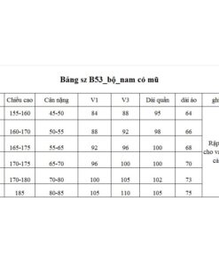 Alternative view of Rập giấy A0 bộ thun nam có mũ mã B53