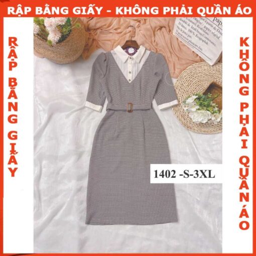 Rập giấy A0 mã 1402 - đầm sơ mi