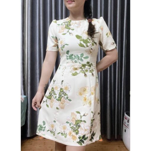 Rập giấy A0 mã 1069 - đầm dáng A - Hình ảnh 5