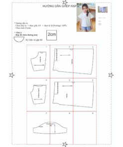 Alternative view of Rập giấy A0 mã R359 - rập áo bé gái