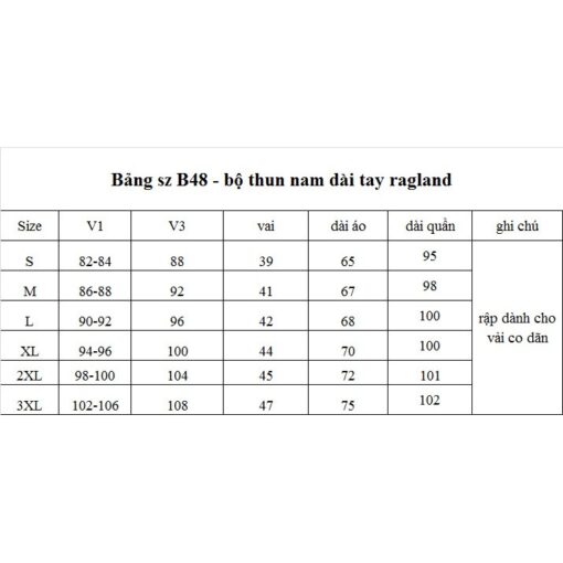 Rập giấy A0 bộ thun dài tay nam mã B48 - Hình ảnh 4