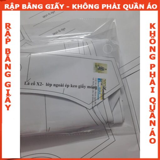 Rập giấy A0 mã 1183 - set áo khoác lửng + đầm dây - Hình ảnh 6