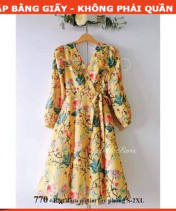 Rập giấy A0 mã 770 - đầm cổ tim