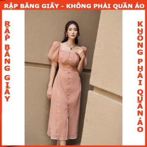 Rập giấy A0 mã 1432 - Rập đầm cổ vuông