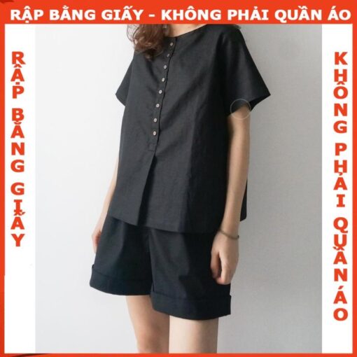 Rập giấy A0 mã 1651 - áo cổ tròn