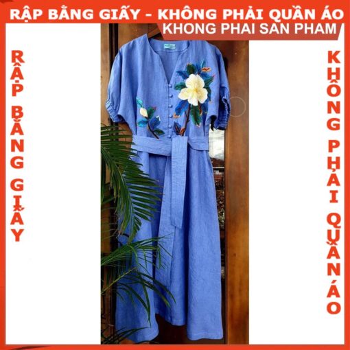 Rập mã 676 rập đầm tay phồng cổ chân - Hình ảnh 2