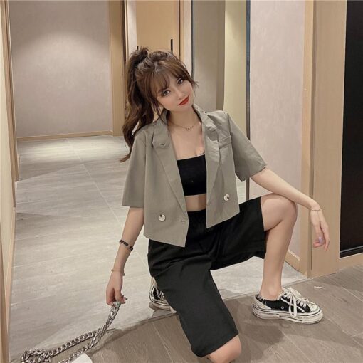 Rập giấy A0 1043 - rập áo khoác lửng - Hình ảnh 3