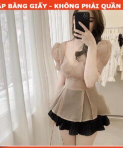 Rập giấy A0 áo pelum tay phồng mã 1295