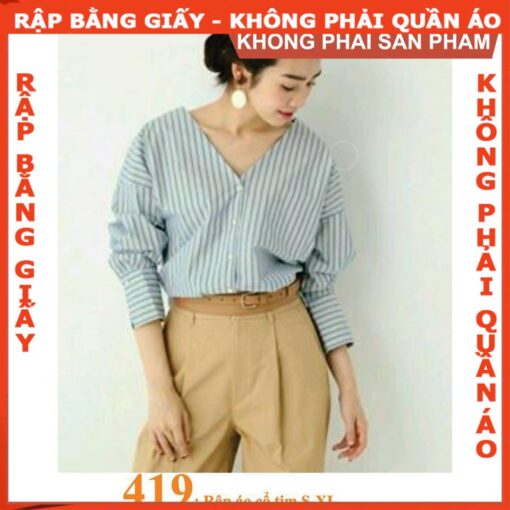 Rập giấy A0 mã 419 - rập áo cổ ti