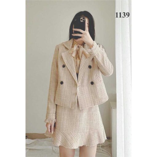 Rập giấy A0 mã 1139 - áo vest lửng dáng suông 1 lớp - Hình ảnh 3