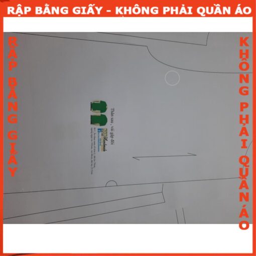 Rập giấy A0 áo thun cổ tròn nam mã B11 - Hình ảnh 4