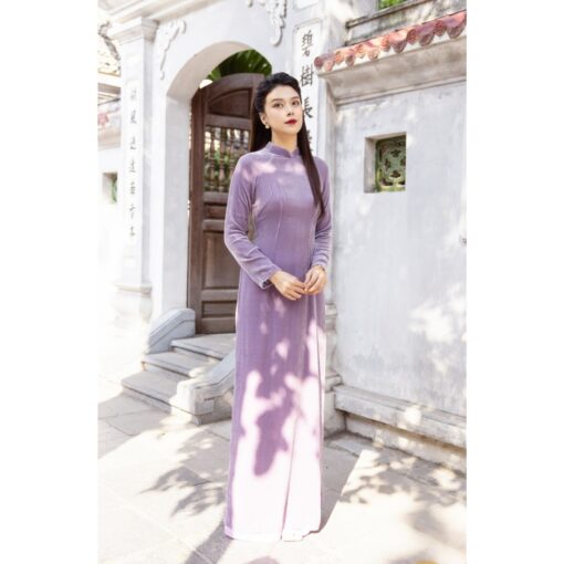 Rập giấy A0 mã AD55 - áo dài may vải nhung co dãn - Hình ảnh 2