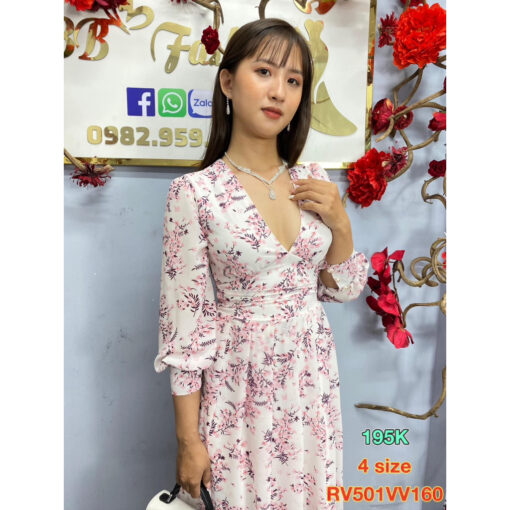 Rập giấy A0 mã 1282 - đầm tay phồng lửng - Hình ảnh 5
