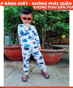 Alternative view of Rập giấy A0 bộ dài tay bé trai mã R139