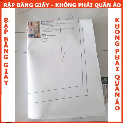 Rập giấy A0 mã 1415 - rập chân váy - Hình ảnh 7