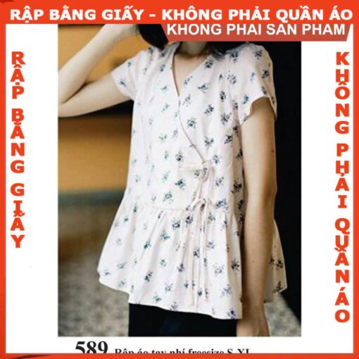 Rập giấy A0 áo cổ tim mã 589