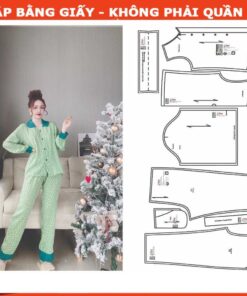 Rập giấy A0 mã 1456- bộ cổ sen