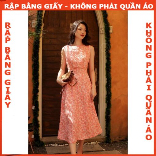 Rập giấy A0 mã 13 - đầm sát nách xếp eo
