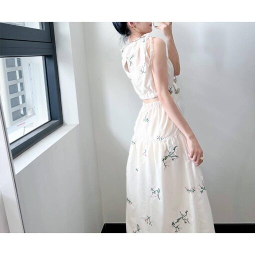Rập giấy A0 mã 63 - đầm nhún eo - Hình ảnh 3