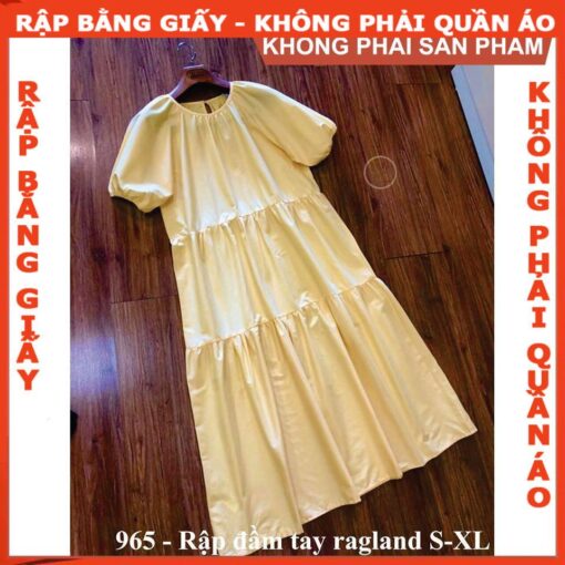 Rập giấy A0 đầm nữ mã 965