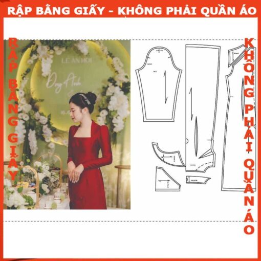 Rập giấy A0 áo dài nữ mã AD43