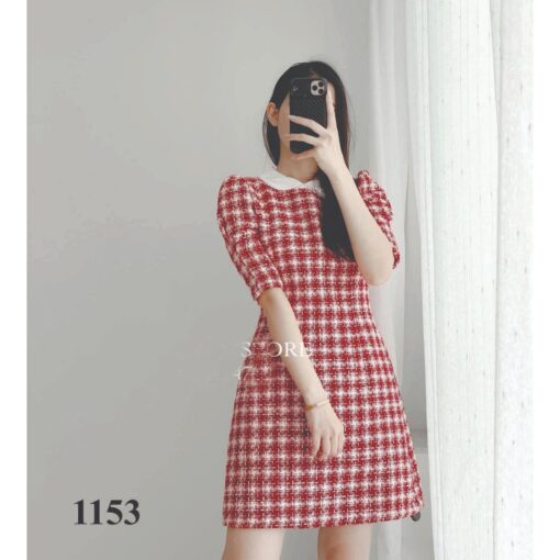 Rập giấy A0 mã 1153  - đầm sơ mi dáng A - Hình ảnh 2
