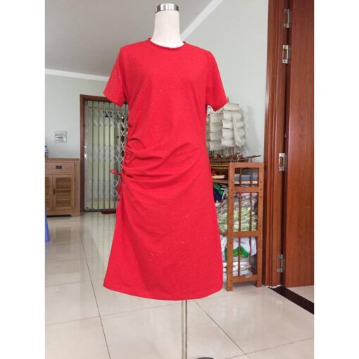 Rập giấy A0 mã 814 - đầm thun nhún eo - Hình ảnh 6