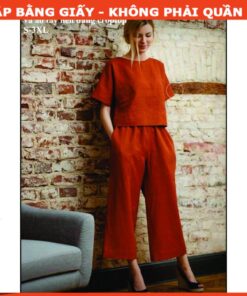 Alternative view of Rập giấy mã 1275 - bộ ống suông lưng tay liền