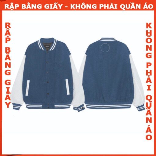 Rập giấy A0 mã B61 - áo bomber unisex -40 đến 130kg