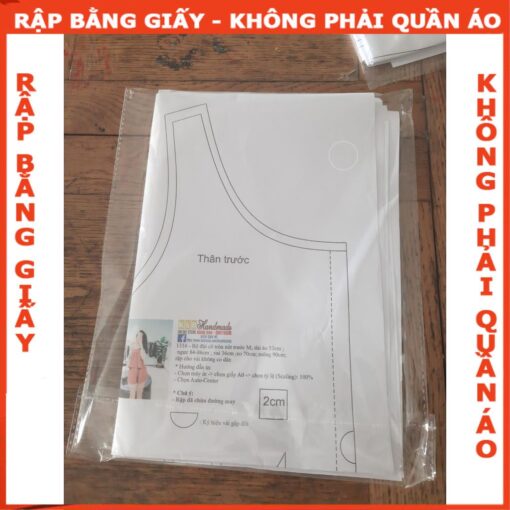 Rập giấy A0 bộ đùi dây nữ mã 1316 - Hình ảnh 6