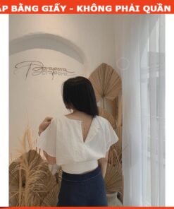 Alternative view of Rập giấy A0 áo tay liền bo eo mã 977