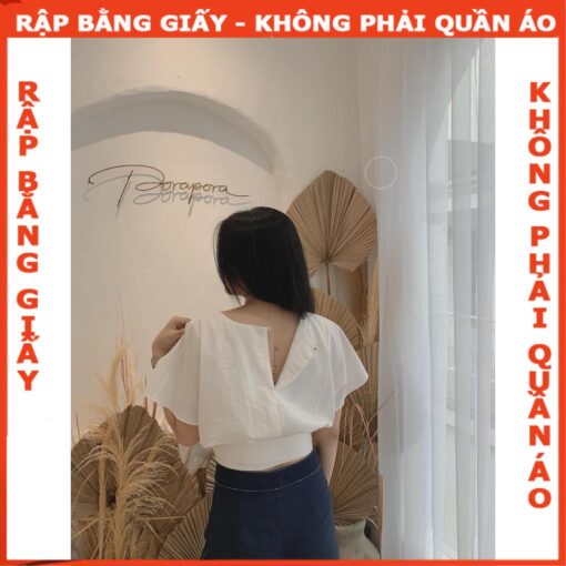 Rập giấy A0 áo tay liền bo eo mã 977 - Hình ảnh 2
