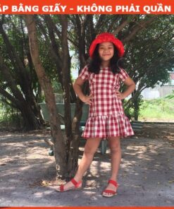 Rập giấy A0 mã R277 - rập đầm bé gái