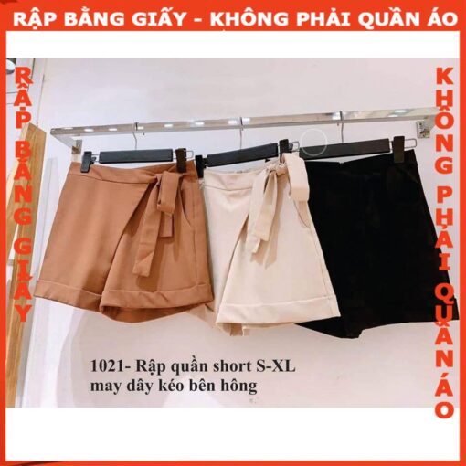 Rập giấy A0 mã 1021 - Rập quần short