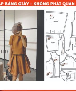 Rập giấy A0 set áo váy mã  1176