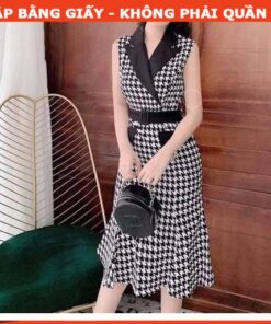 Rập  giấy A0 mã 1133 - đầm cổ danton