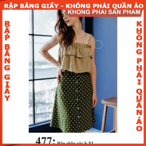 Rập giấy A0 chân váy mã 477