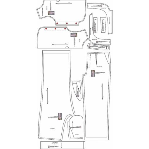 Rập giấy A0 mã T36- Rập nguyên set - Hình ảnh 2