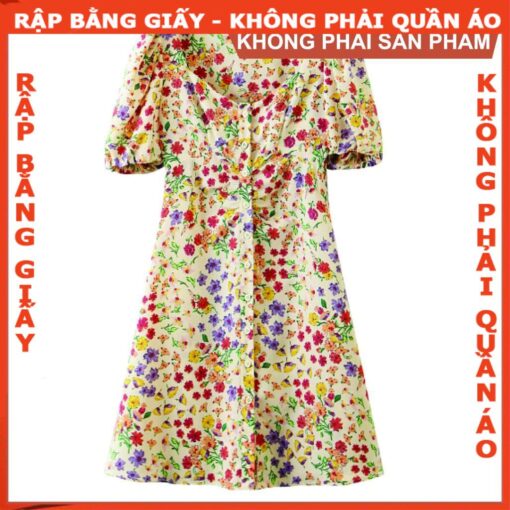 Rập  mã 984- đầm cổ 5 góc - Hình ảnh 2