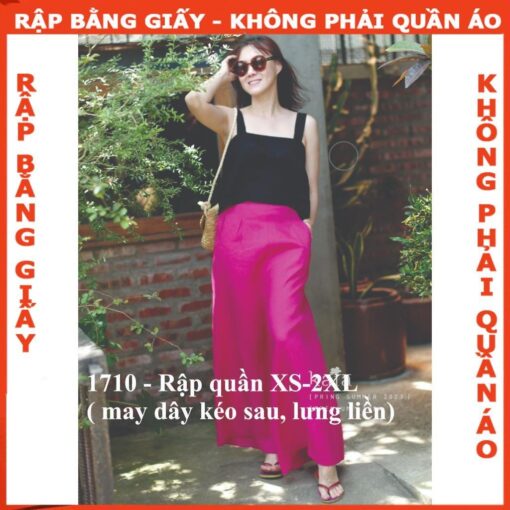 Rập giấy A0 mã 1710 - Quần ống rộng